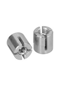 Resim Samdoo 10 Adet T316 Paslanmaz Çelik Kablolu Railı İçin Çapraz Klem, Dış/iç Mekan Kablolarını Sabitleyen Dayanıklı Klem Seti 