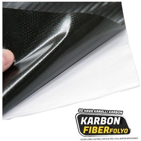 Resim 3d Karbon Fiber Folyo Siyah 70cm X 152cm 