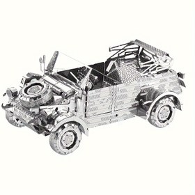 Resim 3D Üç Boyutlu Yapıştırıcı Gerektirmeyen Montaj Modeli DIY Üç Boyutlu Metal Bulmaca VM82 Varil Araba Modeli - Masa Süsü Noel Hediyesi Doğum Günü Hediyesi Dekorasyon! 