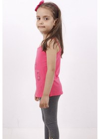 Resim Toontoy Kids Toontoy Kız Çocuk Kedi Baskılı Atlet Fuşya 