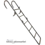 Resim 6 Basamaklı Uzun. Katlanır. Paslanmaz Merdiven 