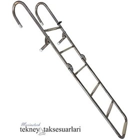Resim 6 Basamaklı Uzun. Katlanır. Paslanmaz Merdiven 