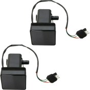 Resim 2pcs 2 Inç Römork Kamyonu Aksaklık Çekme Alıcı Kapağı Füme Lens 15 LED Fren Lambası (Yurt Dışından) 