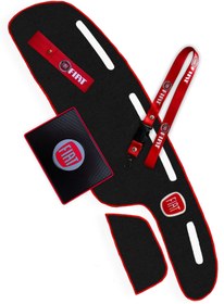 Resim TUSBA MARKET Fiat Tipo - Tempra Torpido Halısı & Kaydırmaz Ped & Oto Ayna Askısı & Tampon İpi / Dijital Gösterge 