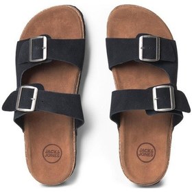 Resim Jack & Jones Jfwlouıs Arizona Suede Terlik 12231428 Lacivert Çok Renkli 