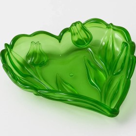 Resim Plastik Tabak Kalp Şeklinde 15 cm 