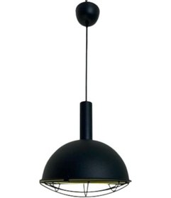 Resim Rsylight Retro Metal Dekoratif Rustik Kafesli Siyah Tekli Sarkıt (541304419) 