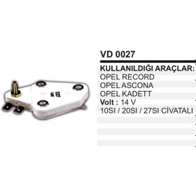 Resim Konjektor 12V Opel Kadet Ascona Record Tas 504631884 