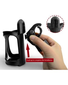 Resim Epazzar Bisiklet Matara Şişe Suluk Termos Tutucu Direksiyon Uyumlu Ayarlanabilir Bebek Arabası Biberon ve Suluk Tutucu 