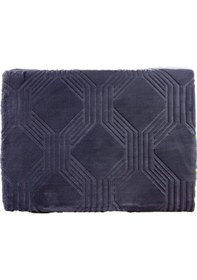 Resim Özdilek Battaniye Trendy Art Deco Jet Black Çift Kişilik Çift Kişilik Siyah 