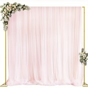 Resim 1 set Demir Sanat Parti Malzemeleri Seti Altın Düğün Kemer Arka Plan Destek Metal Balon Kemer Dikdörtgen Kemer Çerçeve Etkinlik ve Parti Malzemeleri Düğün Töreni, Yıldönümü, Parti Duş Fotoğraf Stüdyosu Dekorasyonu için uygun 