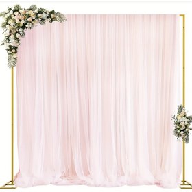 Resim 1 set Demir Sanat Parti Malzemeleri Seti Altın Düğün Kemer Arka Plan Destek Metal Balon Kemer Dikdörtgen Kemer Çerçeve Etkinlik ve Parti Malzemeleri Düğün Töreni, Yıldönümü, Parti Duş Fotoğraf Stüdyosu Dekorasyonu için uygun 