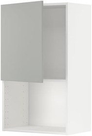 Resim Ankastre mikrodalga fırın duvar dolabı, HAVSTORP açık gri, 60x100 cm 
