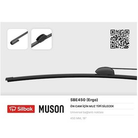 Resim Drnds Silecek Süpürgesi Muz Tipi 450mm Universal Kancalı Tip 
