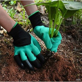 Resim fantastik store Garden Genie Gloves Toprak Kazma Bahçe Eldiveni - Lisinya 