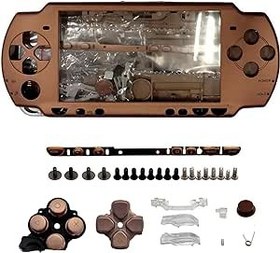 Resim OSTENT Full Housing Shell Faceplate Case Parts Replacement for Sony PSP 2000 Console - Color Brown 