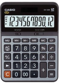 Resim Casio DX-120B Masaüstü 12 Hane Hesap Makinesi 