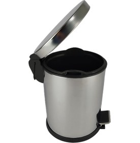 Resim Digithome Paslanmaz Çelik Mutfak Çöp Kovası 8 Lt Gri - Ef404 C320.025 