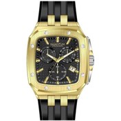 Resim Quantum HNG1033.151 Quartz Silikon Siyah 45 mm Erkek Kol Saati 