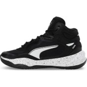 Resim Puma Playmaker Black Erkek Pro Mid Splatter Siyah Günlük Spor Ayakkabı 