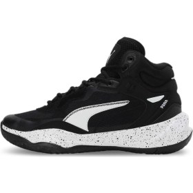 Resim Puma Playmaker Black Erkek Pro Mid Splatter Siyah Günlük Spor Ayakkabı 