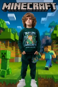 Resim B&mm Minecraft Baskılı Spor Kıyafet Takımı 442874544 Khaki 