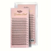 Resim JB Jeyelabeau 3D Hazır Fan Kirpik Uzatmaları - Yumuşak, Doğal Görünümlü Rus Hacimli Kirpikler W Şekilli Tasarımıyla Başlangıçlar İçin - Karışık Uzunluklar (8-15mm), JB JEYELABEAU 