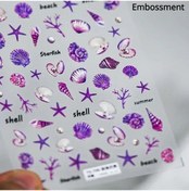 Resim Denizyıldızı Japon Balığı Denizanası Denizatı Kabarcıklar Kabuklu Okyanus Gevrek Balina Sazan Yapışkanlı Nail Art Etiketler Manikür Çıkartmaları Bronz 