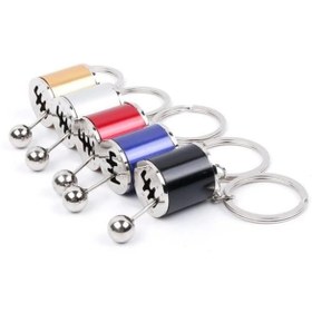 Resim shopwave Hareketli Araba Vites Anahtarlık Altı Hız Manuel Vites Dişli Shifter Topuzu Metal Anahtarlık (5047) 