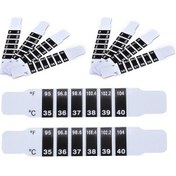 Resim 5 Veya 10 Adet Bebek Çocuk Termometresi Yeniden Kullanılabilir Esnek Yürümeye Başlayan Çocuk Alın Bakımı 10 Pcs 