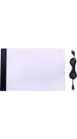 Resim Techtic (A5)LED Işıklı Çizim Tableti 3 Kademe Çizim Kopyalama Grafik Tableti 