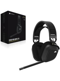 Resim Corsair HS80 RGB Wireless CA-9011235-EU Siyah Kablosuz Kulak Üstü Oyuncu Kulaklığı Outlet 