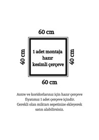 Resim Boyanabilir Dekoratif Hazır Çerçeve Antre Ve Koridor Çerçevesi 2,5 Cm Çıta 