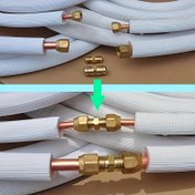 Resim 1 Adet Saf Bakır Hızlı Bağlantı Parçaları - Pirinç Somun ve Contalarla, HVAC/R, Tesisat ve Klima Sistemleri için Sağlam Montaj & Uzantı Bağlantı Elemanları - Kolay Kurulum, Sızdırmaz Mühür 