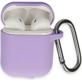 Resim Gray Line Gry Airpods 2 (2.nesil) Hang Kılıf - Lila Nel1 