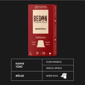 Resim Begon Kahve Nord Kivu Espresso Kapsül Kahve 3 x 10'lu 