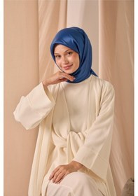 Resim Silk Home Düz Shiny Eşarp 75006-65 mavi 
