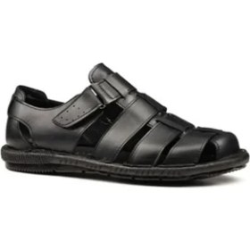 Resim Magıc Shoes Hakiki Deri Ortopedik Erkek Sandalet 