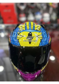 Resim Mts 801 Azure Kapalı Kask Pembe - Sarı 
