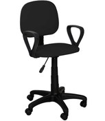 Resim TOMAR Cgn Kollu Çalışma Sandalyesi Ofis Sandalyesi Öğrenci Koltuğu Ofis Ve Büro Sandalyesi - Siyah 