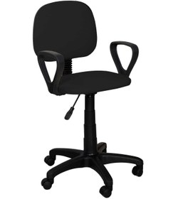Resim TOMAR Cgn Kollu Çalışma Sandalyesi Ofis Sandalyesi Öğrenci Koltuğu Ofis Ve Büro Sandalyesi - Siyah 