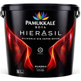Resim Pamukkale Hierasil Silikonlu Dış Cephe Boyası 7.5 Lt Parlak Siyah Diğer 