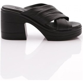 Resim Dgn 59 Kadın Topuklu Terlik Siyah 