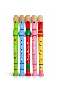 Resim Epilons Ahşap Renkli Flüt Büyük Alk4392 