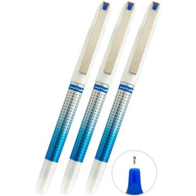 Resim Mavi Pilot Kalem 3 Adet Uniball Eye Needle 0.7 Mm İğne Uçlu Pilot Kalem Ub-187s İğne Uçlu Likit Mürekkepli Pilot Kalem Mavi 