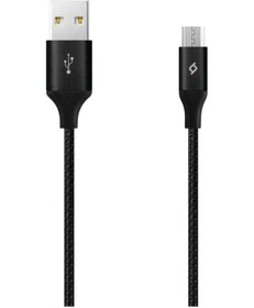 Resim Ttec AlumiCable XL Micro USB Şarj Kablosu 2mt-Siyah 