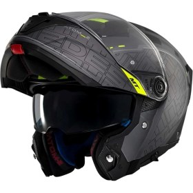 Resim mt Helmets Atom 2 Sv Destiniy C2 Mat Siyah Çene Açılır Kaskı XL Beden ile Güvenli Sürüş 