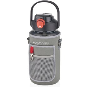 Resim Vagonlife Tritan Kılıflı Matara 1500 Ml Siyah 