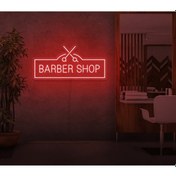 Resim Twins Led Barber Shop Yazılı Ve Şekilli Neon Tabela Kırmızı Model:model:39313366 Kırmızı 