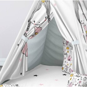 Resim instababyrooms Çocuk Oyun Çadırı Prenses Kız Dijital Baskılı 